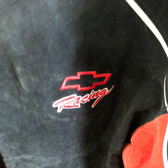 Vintage Chevrolet Racing Bomber Jacket Size XXL Black Full Zip Quilted Retro Y2K - Picture 13 of 16